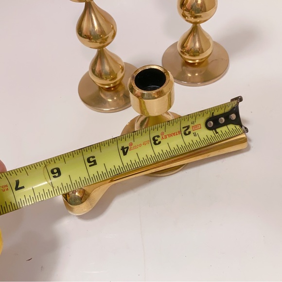 Danish Modern 24-Carat Gold Plated Candlesticks by Hugo Asmussen 1960s Set of 4 - Picture 8 of 12
